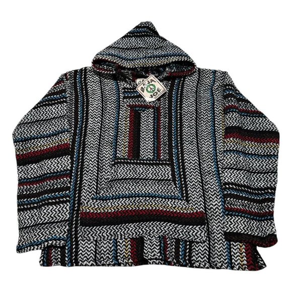 New NWT Baja Joe Multicolor Pullover Hoodie Sweatshirt Adult‎ Small - Picture 1 of 5